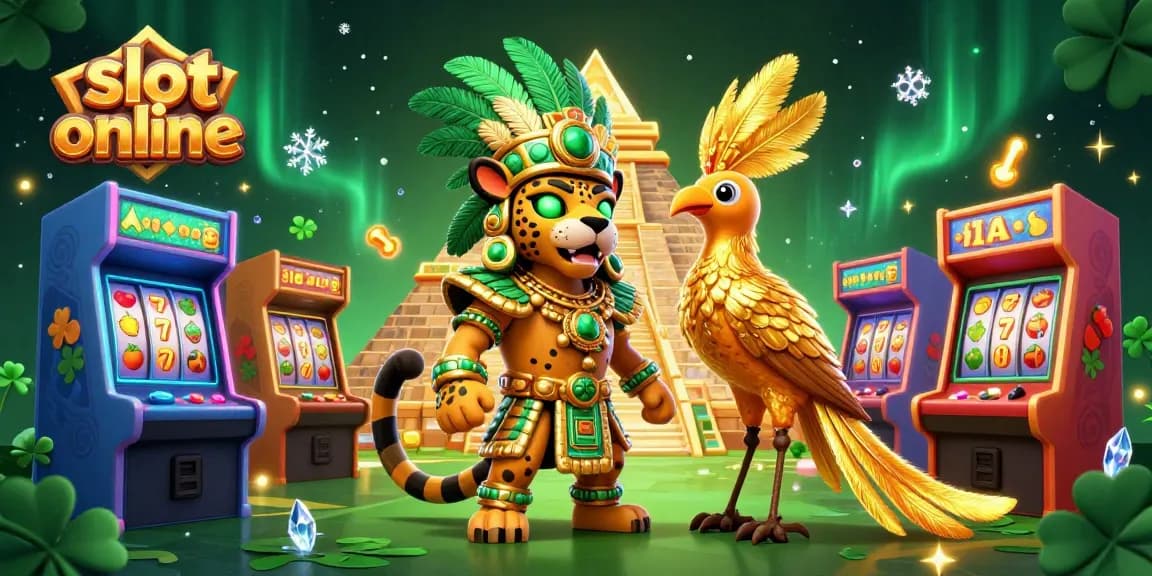 Engage with vibrant slot online gaming action featuring dynamic 3D characters and casino elements.