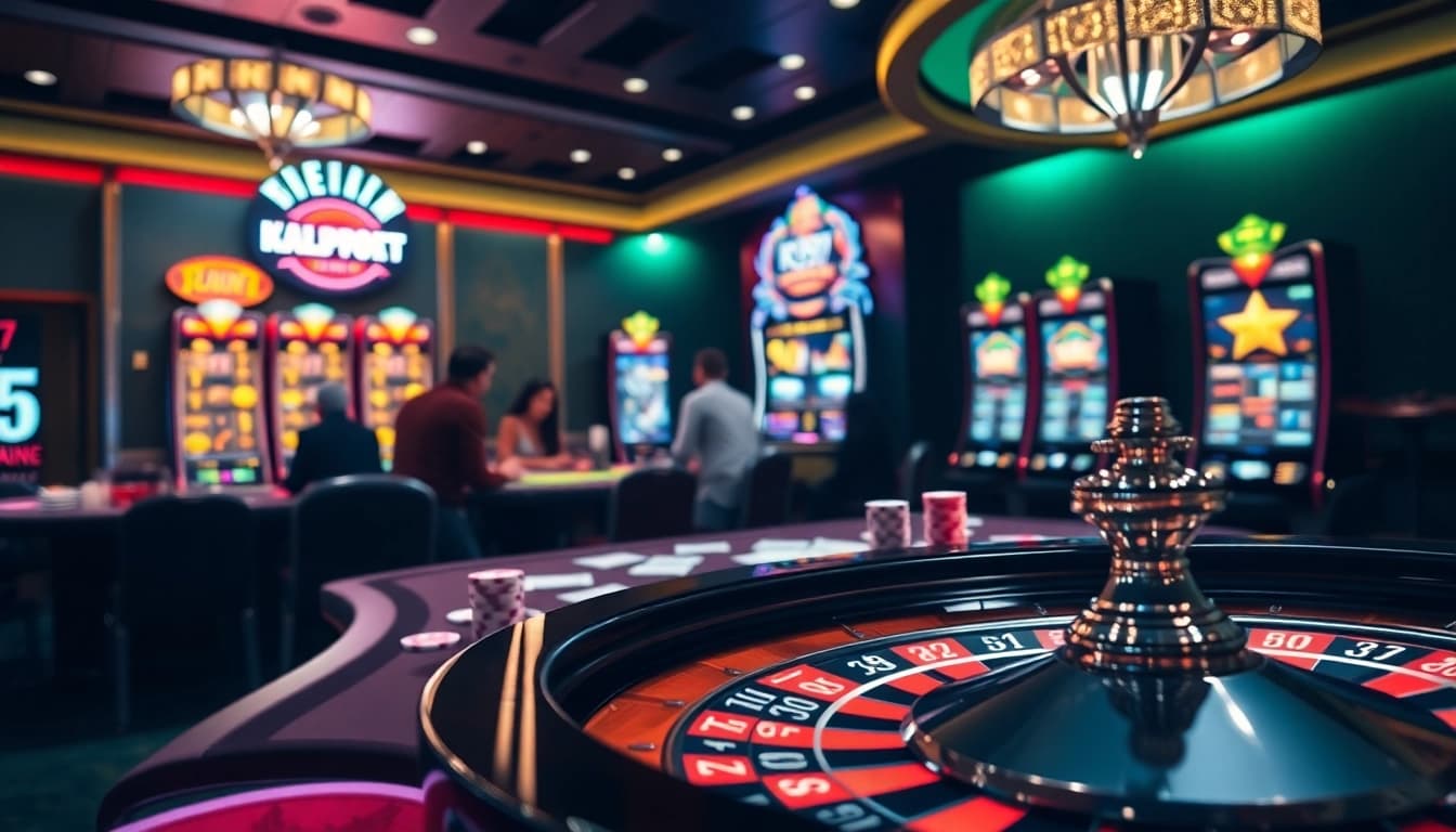 Experimente a emoção de jogar no K997, com mesas de cassino vibrantes e roletas.
