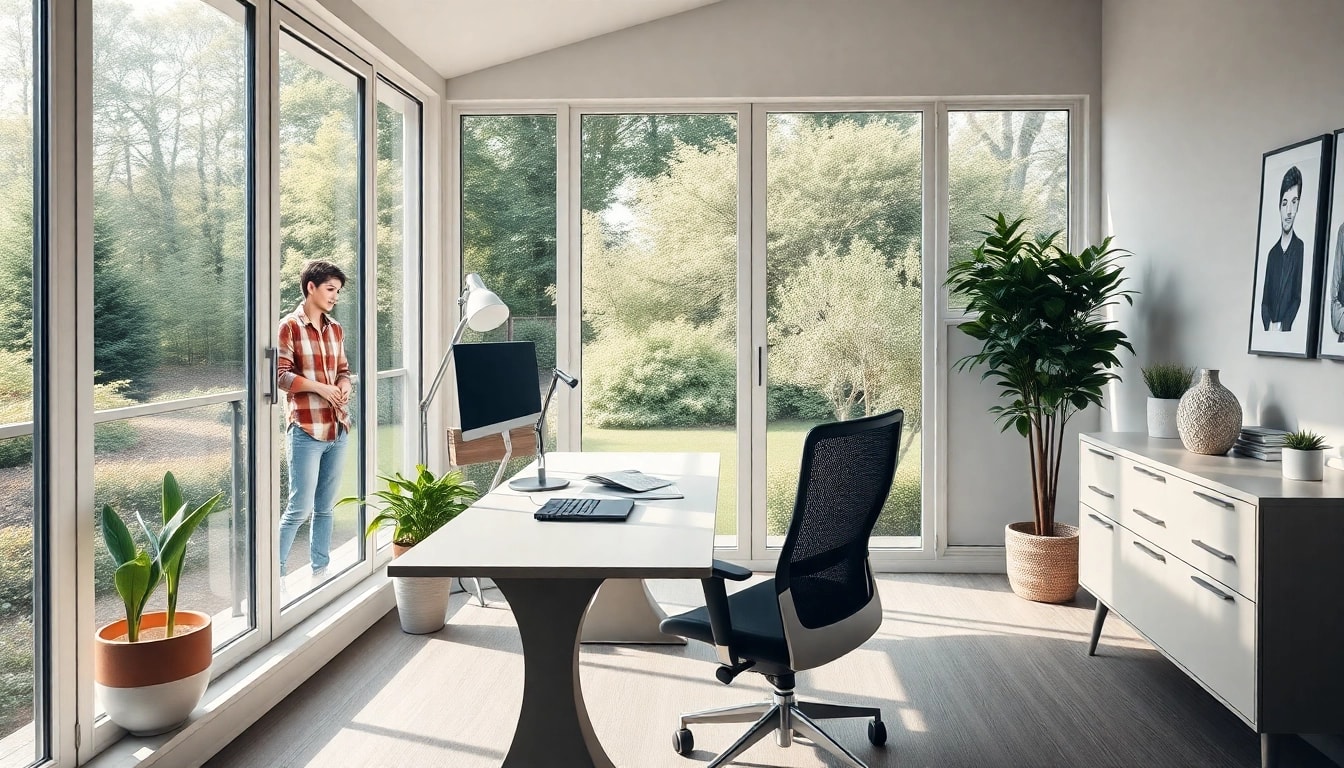 Gestalten Sie Ihren Wintergarten als Buero für produktives Arbeiten mit natürlichem Licht.