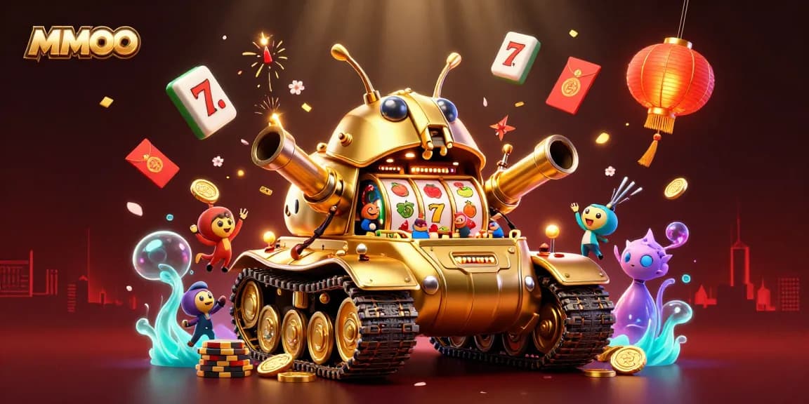 Experience thrilling gameplay at MMOO with 3D animated casino elements and vibrant scenes.