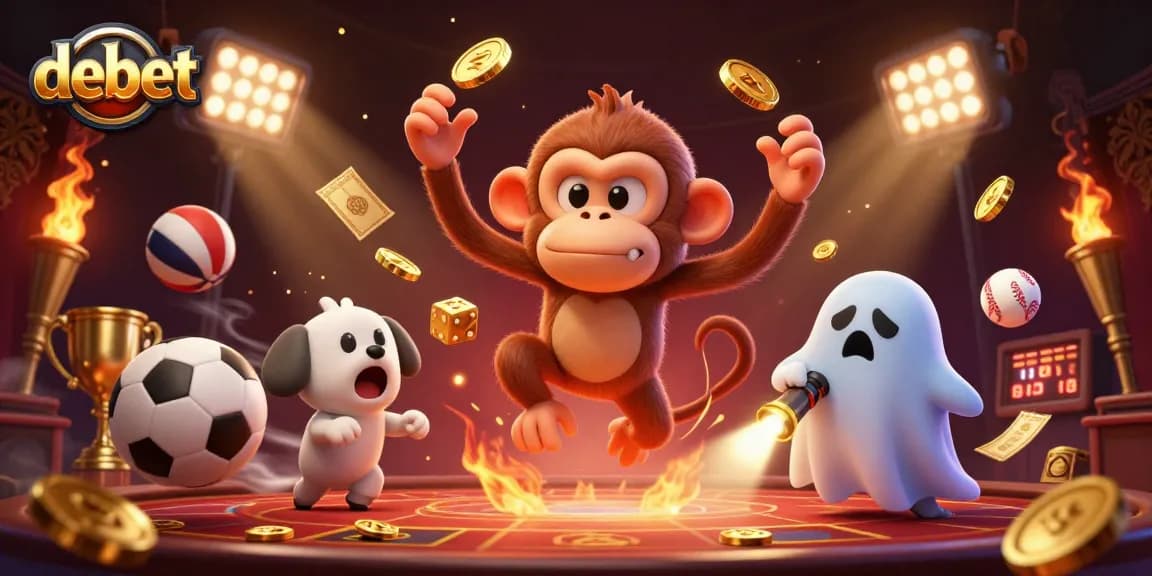 Experience debet’s thrilling casino atmosphere with a playful ghost-hunter puppy tracking a golden-monkey poltergeist.
