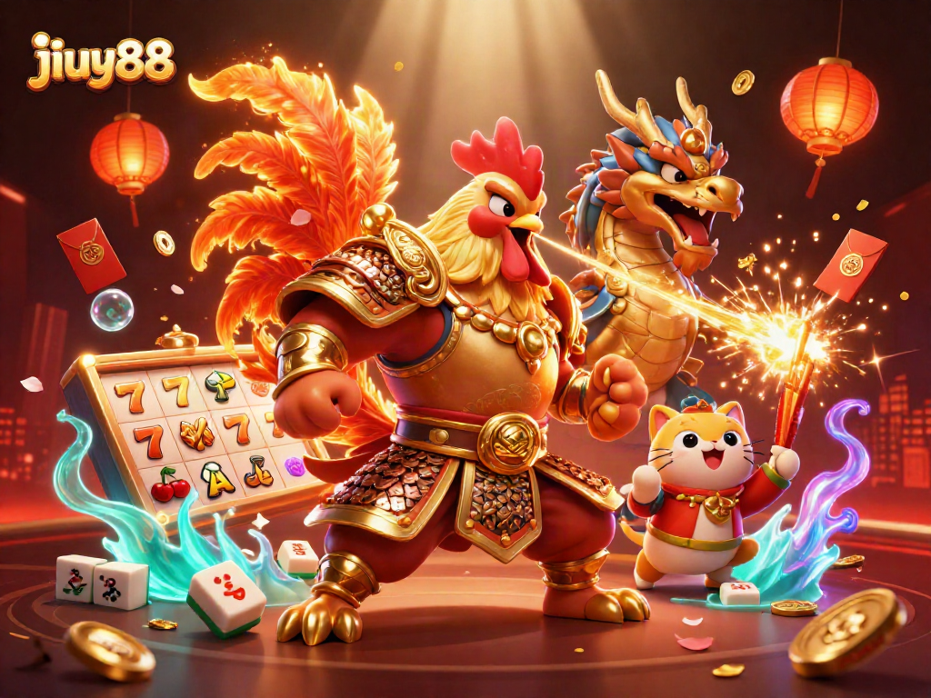 Engage in thrilling slots at jiuy88 with powerful characters and vibrant casino elements.