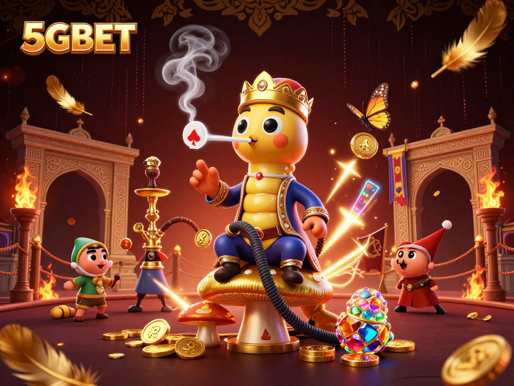 Experience the excitement of 5GBET with vibrant 3D casino characters and dynamic gambling themes.