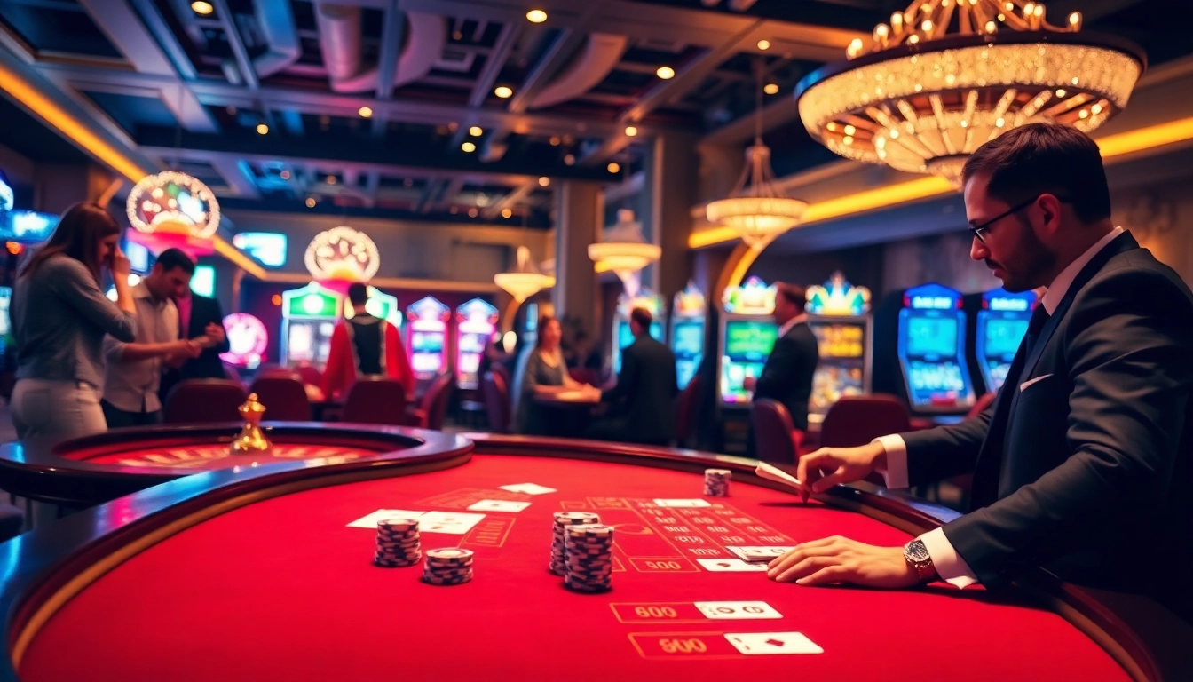 Experimente a emoção do 59A em um cassino luxuoso, com jogos envolventes e atmosfera vibrante.