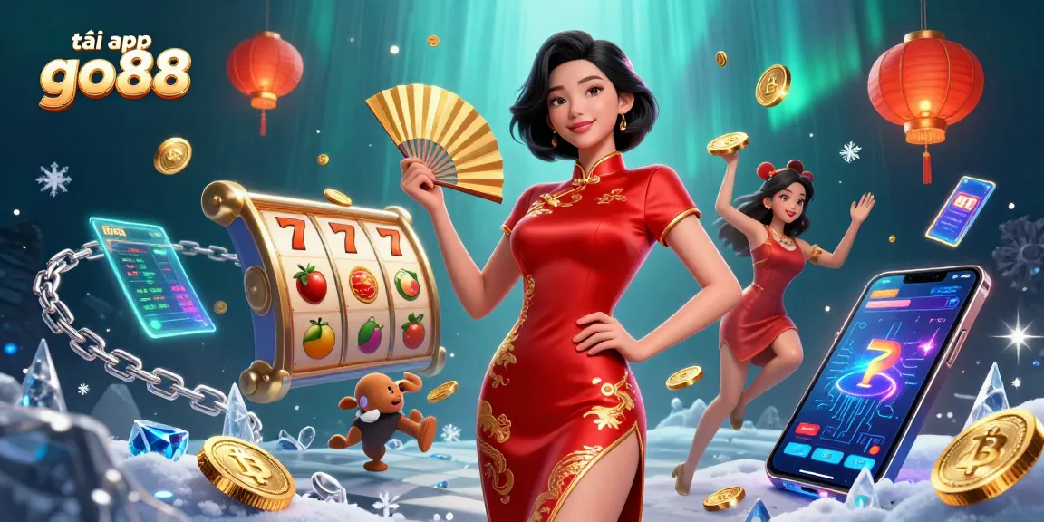 Engage in thrilling gameplay with tải app go88, showcasing beautiful characters and dynamic slot elements.
