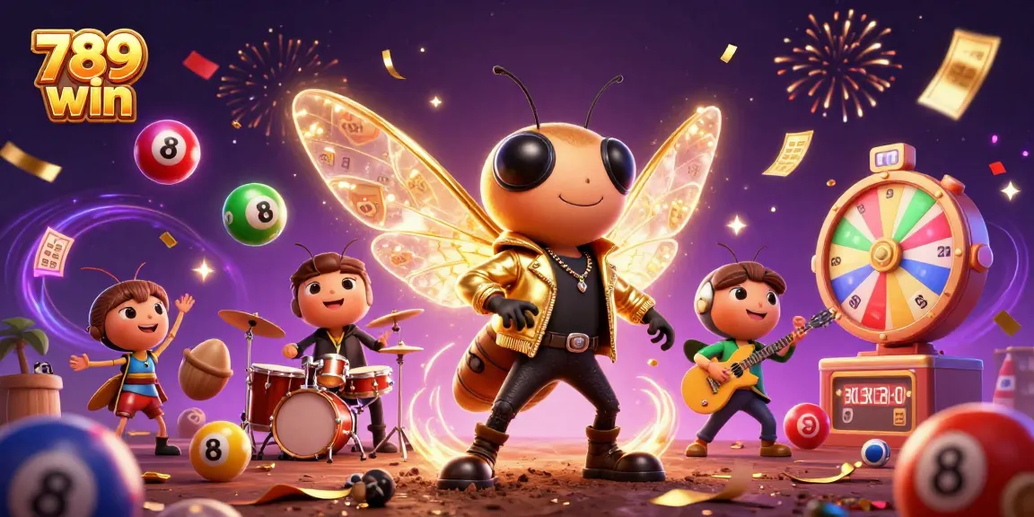 Experience the vibrant excitement of 789 win with dynamic lottery elements and characters!