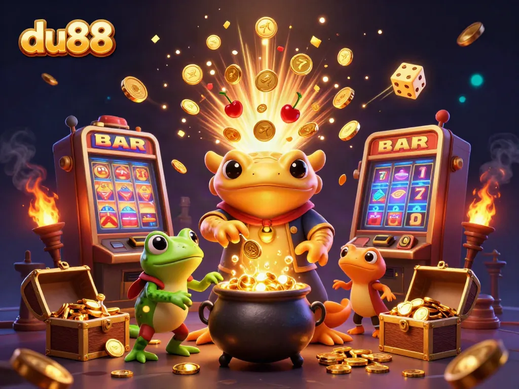 Experience du88's vibrant gaming with alchemical adventure and jackpot excitement.