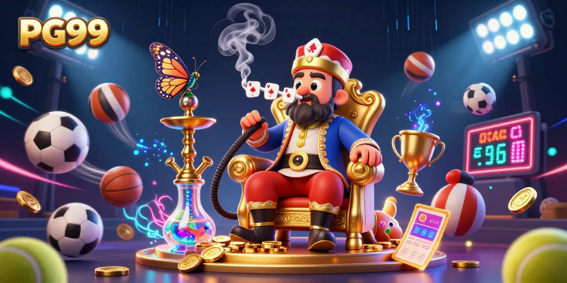 Experience the excitement of PG99 with a vibrant 3D casino scene brimming with action!