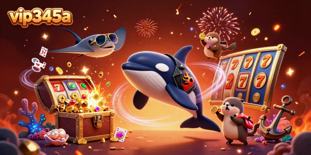 Experience thrilling gameplay with vip345a featuring vibrant characters and casino elements in a dynamic celebration.
