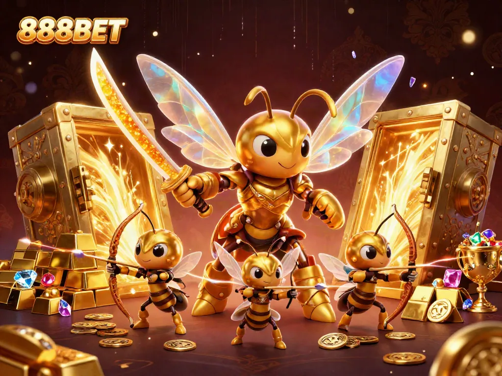 Experience winning thrills with 888BET's immersive casino adventure featuring exciting characters and treasure!