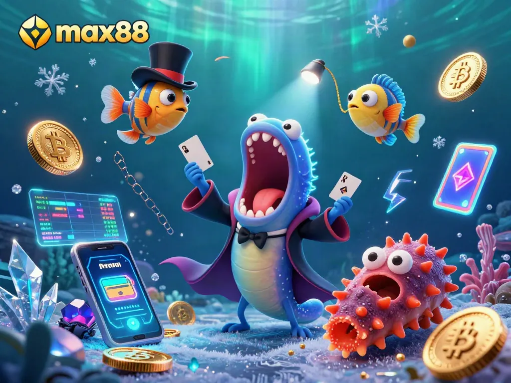 Engagingly exploring max88 casino adventures with magical sea creatures in a vibrant underwater world.