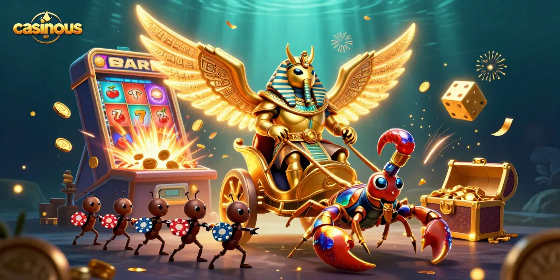 Experience thrilling casino excitement with casinous featuring vibrant images of captivating games and treasures.