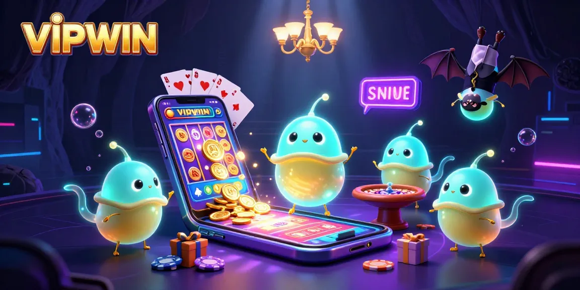 Experience thrilling gameplay at VIPWIN with dynamic 3D casino elements lighting up the scene.