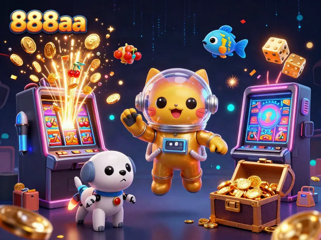 Experience thrilling gameplay at 888aa with a stunning slot machine and winning symbols.