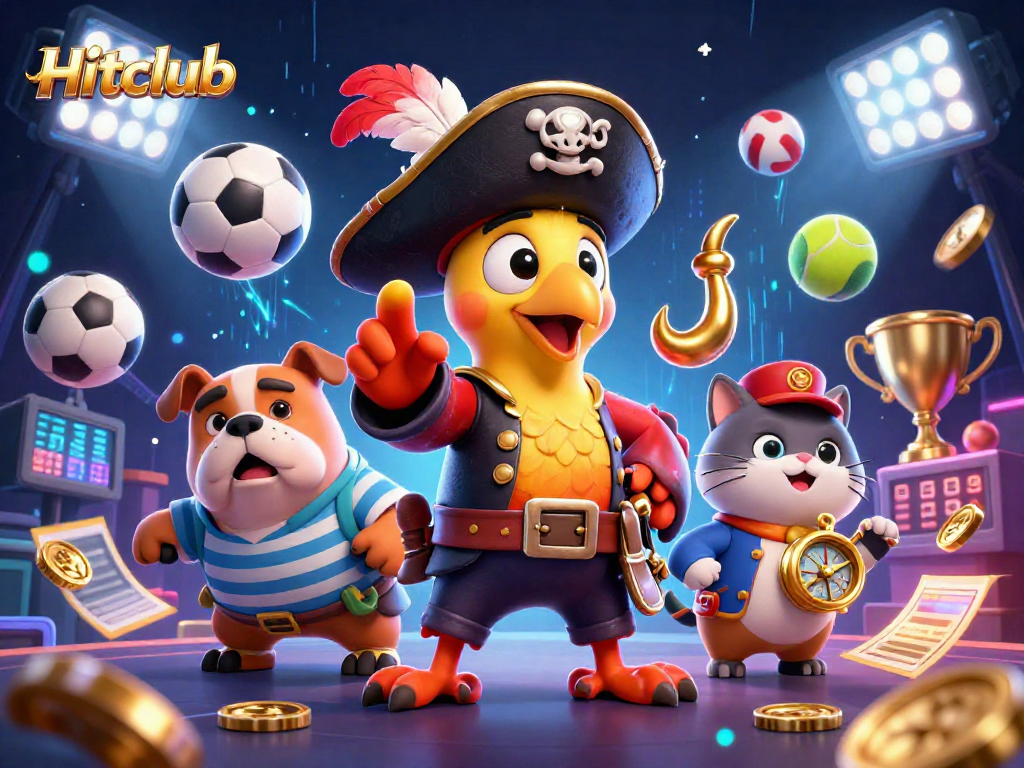 Hitclub showcases thrilling sports betting excitement in a vibrant casino scene filled with action.