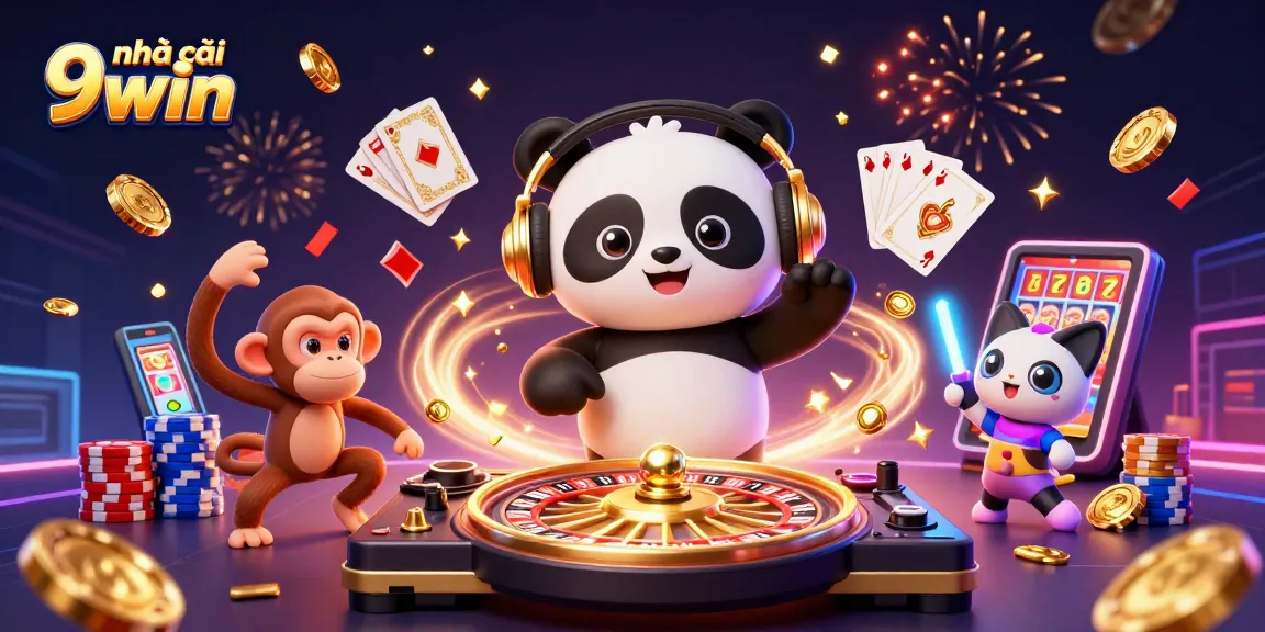 Engage with the vibrant atmosphere of nhà cái 9win, revealing thrilling casino elements and lively characters.