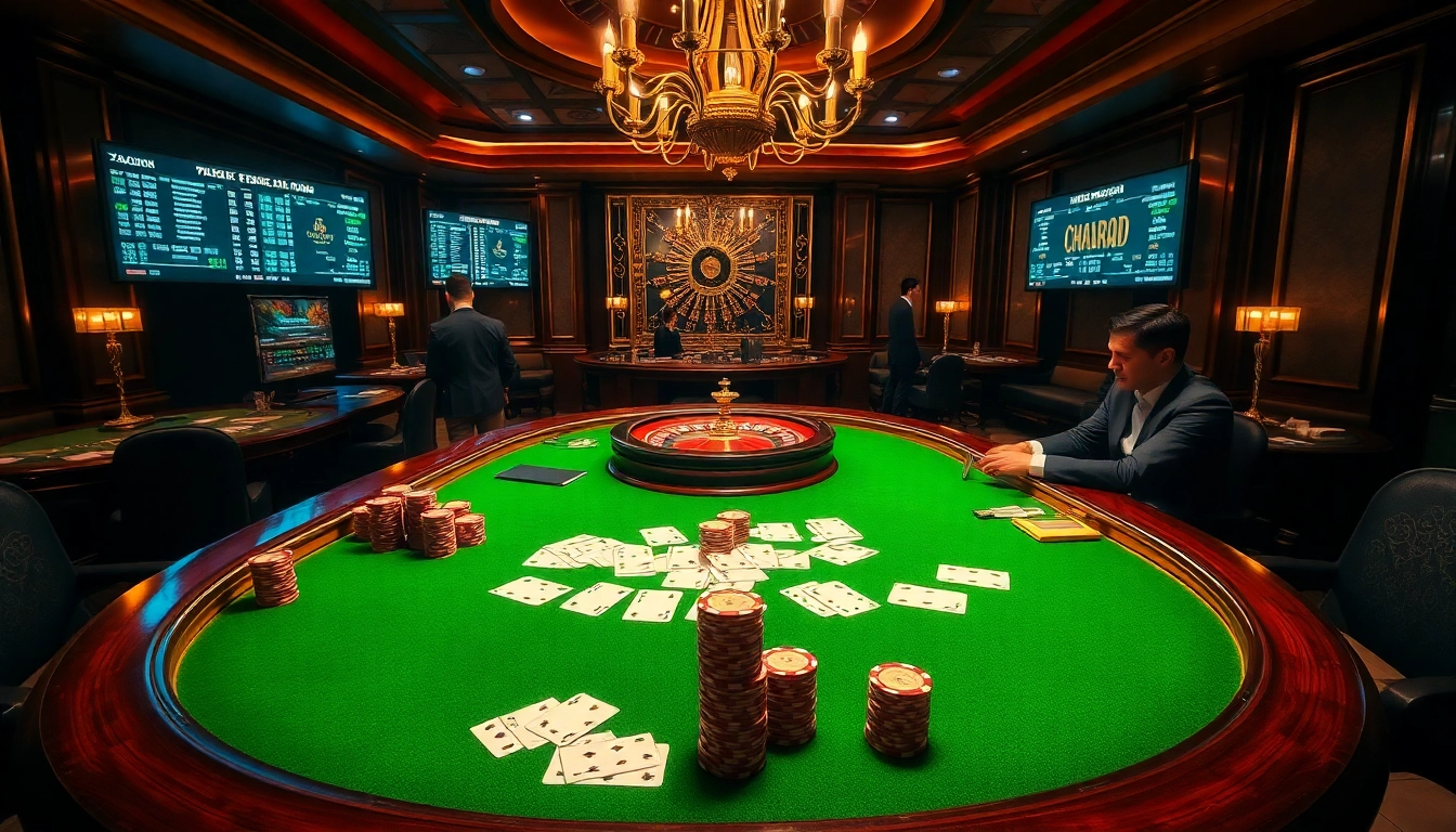 Engage in high-stakes poker at a luxurious casino table with thabet john.