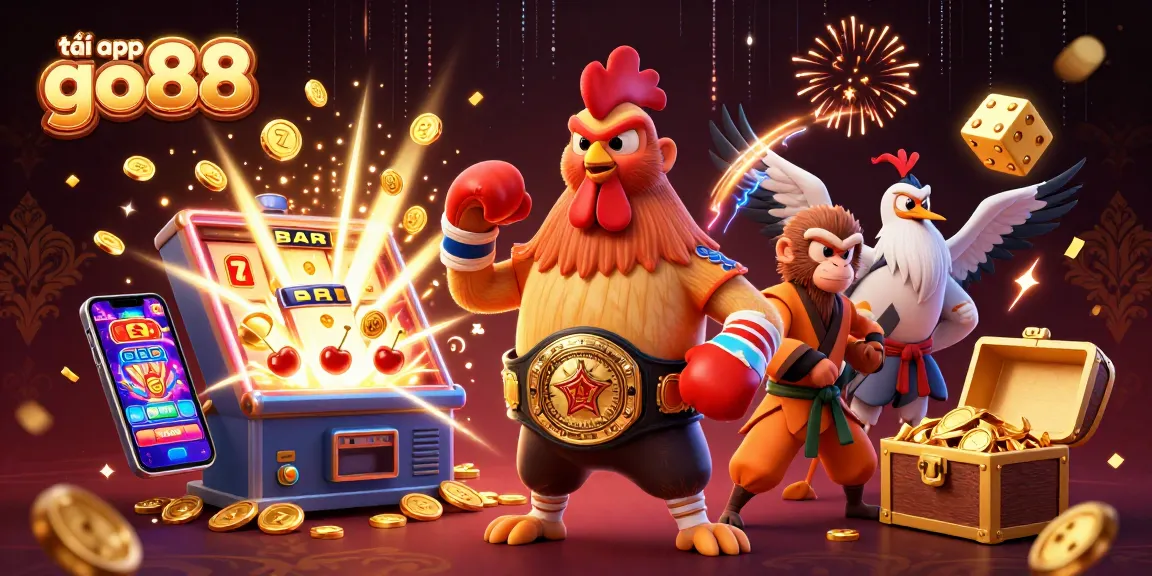 Join the excitement of tải app go88 with vibrant characters and casino gaming elements in motion.