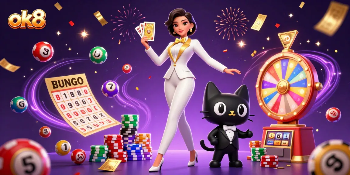 Play exciting games at ok8 while experiencing vibrant lottery balls, cards, and captivating bonuses.