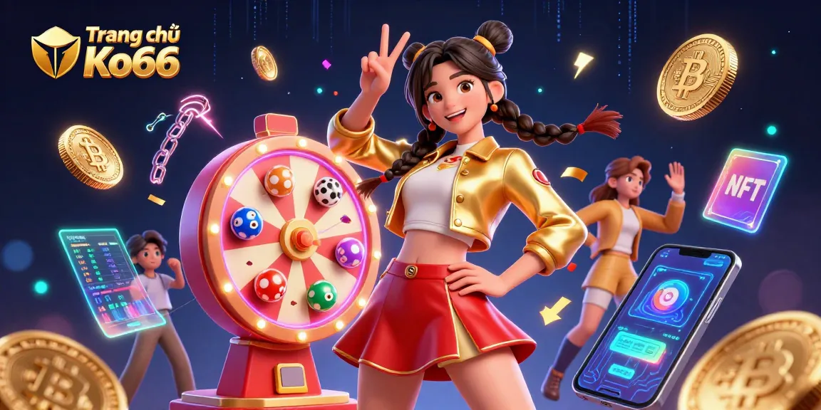 Join the excitement at Trang chủ Ko66 with vibrant slots, colorful lottery balls, and dynamic gaming elements.