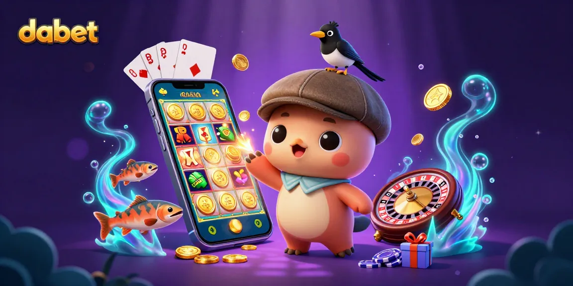 Engage in exciting gameplay with Dabet, featuring lively cartoon elements and casino themes galore.