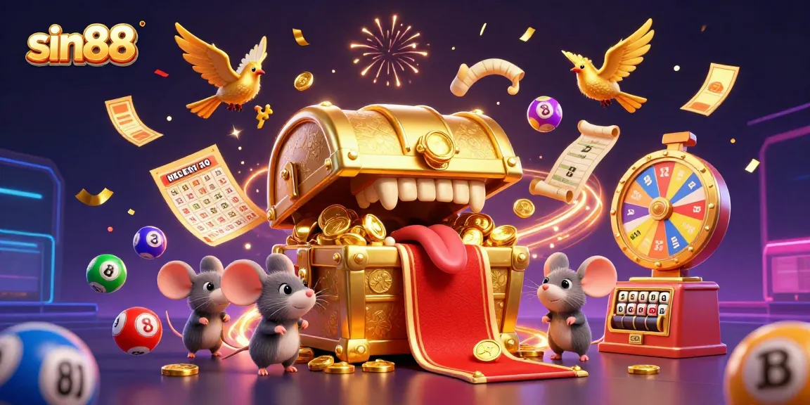 Spin to win with sin88's vibrant casino scene filled with joy and excitement.