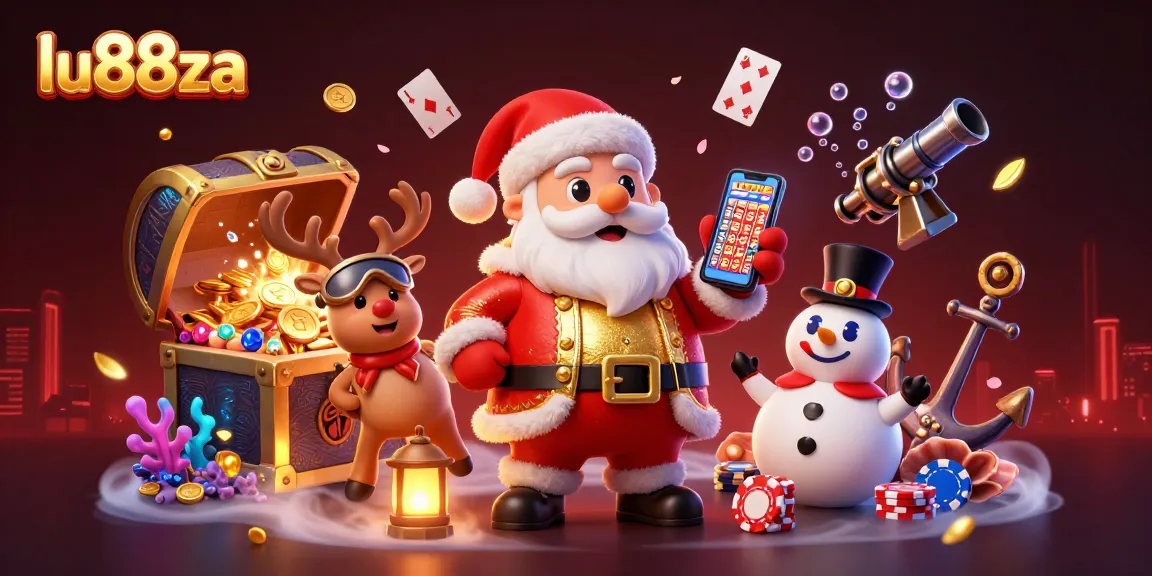Join the fun with lu88za as Santa celebrates wins in style with festive casino games.