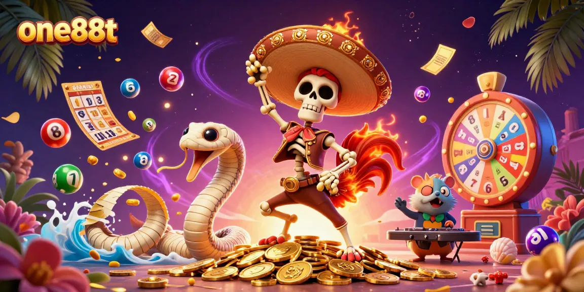 Experience the excitement of one88t as your favorite characters celebrate amidst dynamic casino elements.