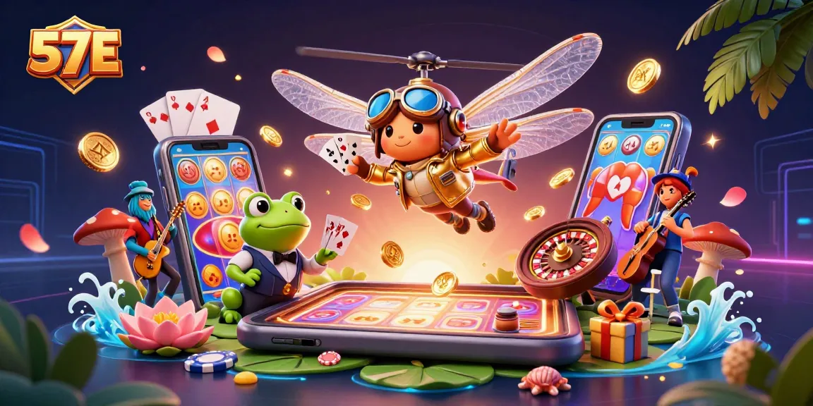 Engage in thrilling games at 57E's lily pad casino, where fantasy meets gambling excitement.