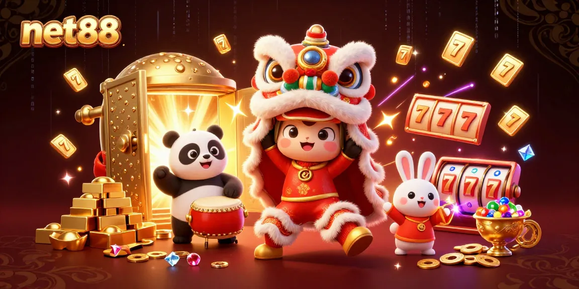 Win big with net88's exciting slot games featuring vibrant characters and rich visuals.