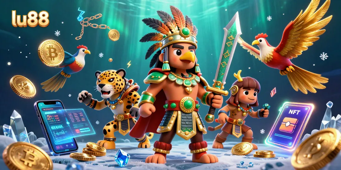 Engage with lu88 at this vibrant online casino scene featuring dynamic characters and vivid game elements.