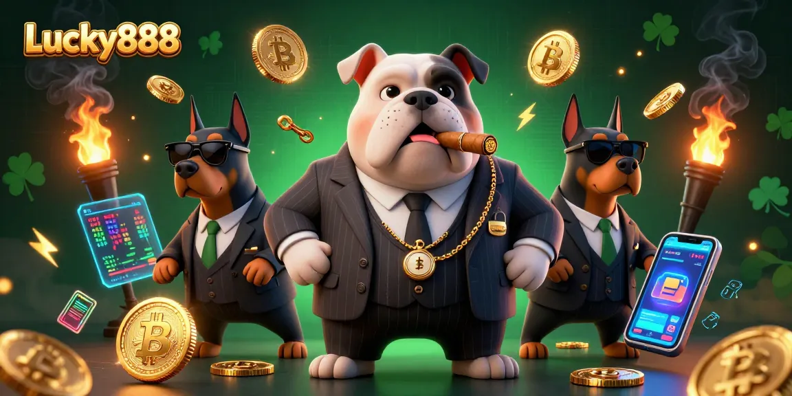 Experience winning strategies with Lucky888 as mafia boss bulldog and bodyguards dominate the crypto casino scene.