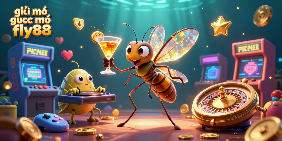 Experience the thrill of giải mã giấc mơ fly88 with dynamic casino elements in this vibrant 3D illustration