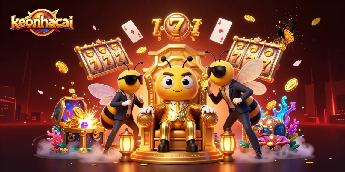 Engage with keonhacai's vibrant slot scene featuring the bumblebee mob boss and dynamic casino elements.